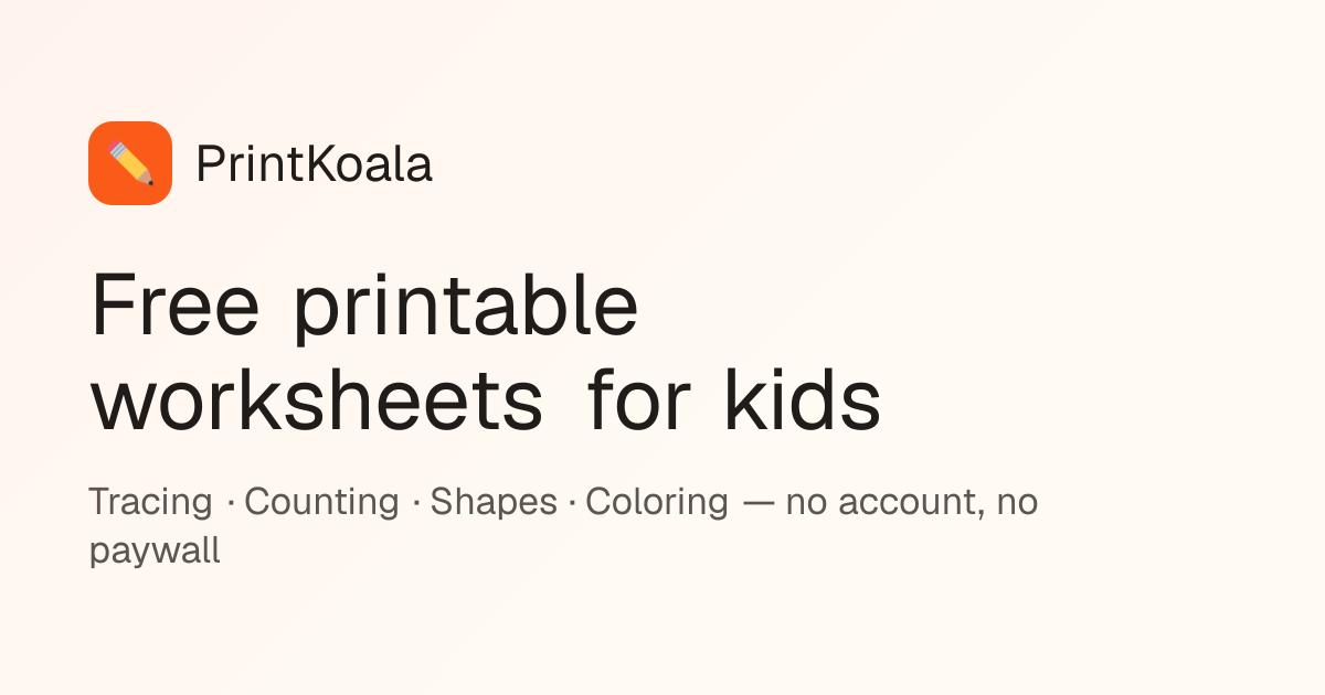 Free General Knowledge Worksheets For 4 Year Olds PrintKoala